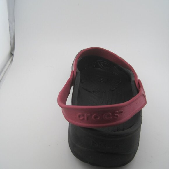 Crocs Classic Clog Mickey Mouse Black Red Slip On Sandals Comfort Women's Size 7 - Picture 3 of 10
